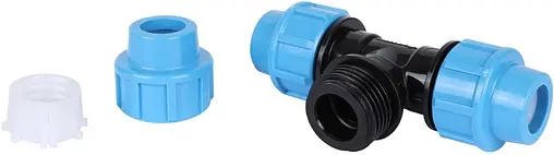 Тройник компрессионный соединительный 20мм x 20мм x 20мм Джилекс 9320