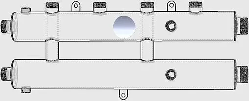 Коллектор распределительный 3 контура 1¼&quot;н x 1&quot;н Север-R-КМ2+1(Aisi) 1955034
