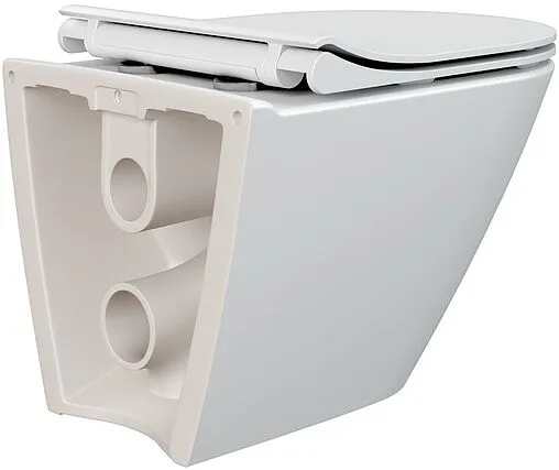 Унитаз подвесной безободковый Cersanit City Smart Clean On DPL EO slim LP белый 64822