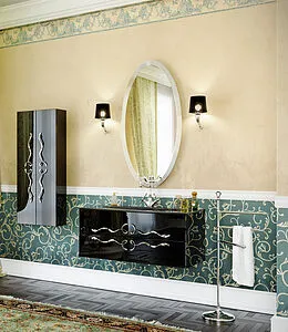 Шкаф-пенал подвесной Clarberg Due Amanti 25 хром чёрный глянец/хром DUE0525BLK+DUER4CR Шкаф-пенал подвесной Clarberg Due Amanti 25 хром чёрный глянец/хром DUE0525BLK+DUER4CR, 4