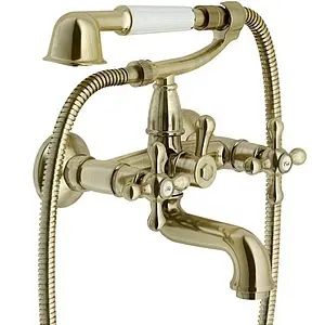 Смеситель для ванны Nobili Grazia бронза/белый GRC5001BR, 1