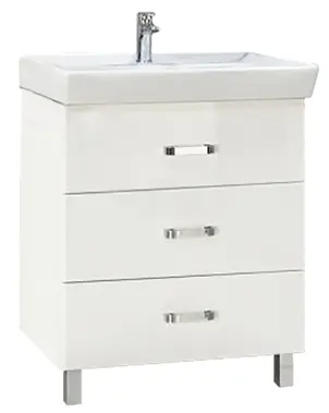 Тумба-умывальник напольная Aquaton Америна 80 M белый 1A1691K1AM010, 1