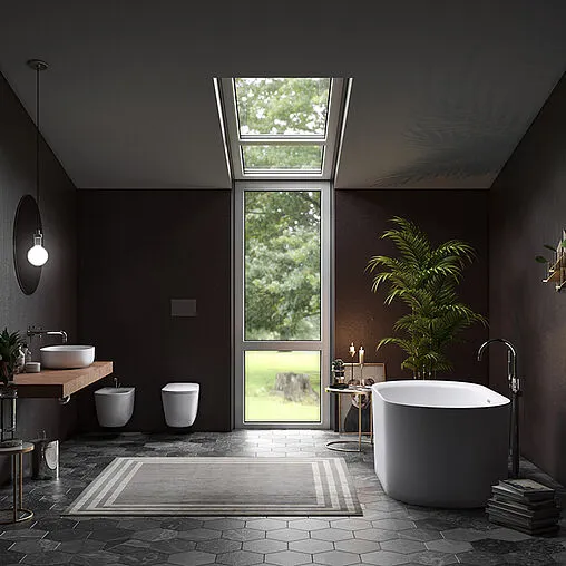 Раковина Kerasan Nolita 60 Grigio matt 534359