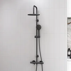 Душевая система с термостатом для ванны Dorff Futura чёрный матовый D0710522 Душевая система с термостатом для ванны Dorff Futura чёрный матовый D0710522, 3