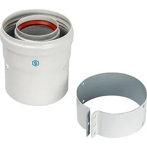 Адаптер стартовый коаксиальный Ø 60/100мм (алюм.) Stout SCA-6010-230100, 1