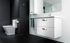 Тумба-умывальник подвесная Roca GAP 60 белый глянец ZRU9302879+327472000 Тумба-умывальник подвесная Roca GAP 60 белый глянец ZRU9302879+327472000, 3