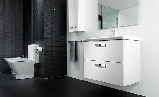 Тумба-умывальник подвесная Roca GAP 60 белый глянец ZRU9302879+327472000