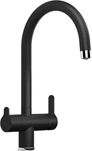Смеситель для кухни с подключением к фильтру Blanco Trima чёрный матовый 526274, 1