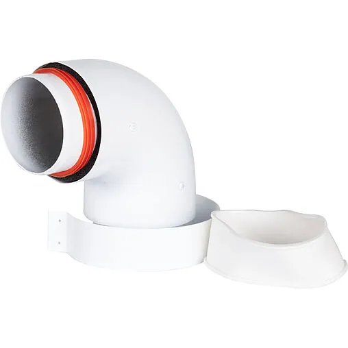 Колено для дымохода Ø 80/100мм ∠ 90° (Al) Rommer RCA-0080-800090