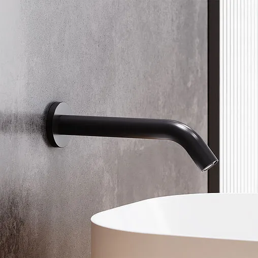 Смеситель для раковины из стены Damixa Scandinavian Pure чёрный матовый 360270300