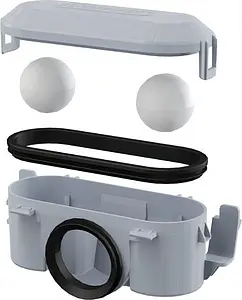 Гидрозатвор комбинированный для пластикового водоотводящего желоба 0.52л/сек AlcaPlast Smart P065-ND, 1