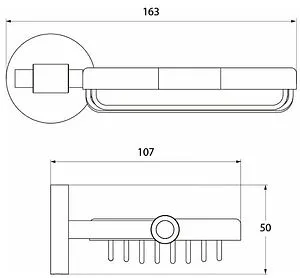 Мыльница IDDIS Gezanne хром L092B Мыльница IDDIS Gezanne хром L092B, 2