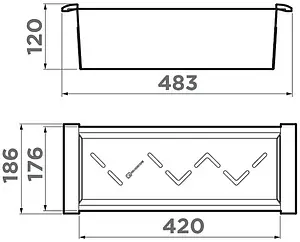 Коландер Omoikiri CO-04-IN нержавеющая сталь 4999022 Коландер Omoikiri CO-04-IN нержавеющая сталь 4999022, 2