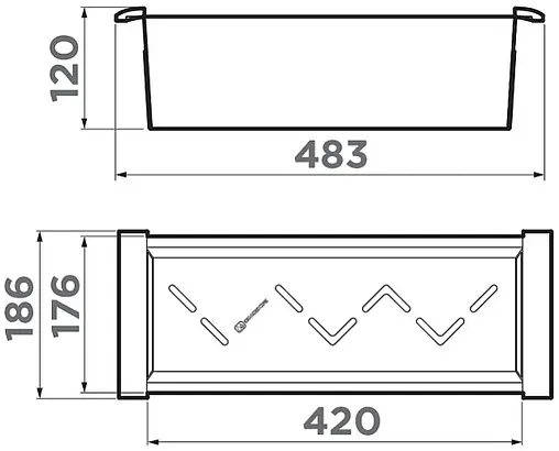 Коландер Omoikiri CO-04-IN нержавеющая сталь 4999022