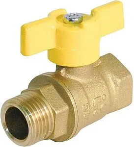 Кран шаровый для газа ¾"в x ¾"н БАЗ 11б27п БАЗ.А11.1.20.40 Кран шаровый для газа ¾"в x ¾"н БАЗ 11б27п БАЗ.А11.1.20.40, 1