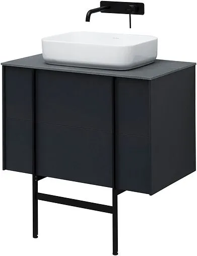 Тумба под умывальник подвесной Allen Brau Reality 80 антрацит 1.32005.AM