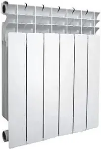 Радиатор алюминиевый 6 секций Konner LUX 500/80 6128655 Радиатор алюминиевый 6 секций Konner LUX 500/80 6128655, 1