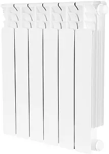 Радиатор биметаллический 6 секций нижнее правое подключение Stout Space 500 SRB-0320-050006 Радиатор биметаллический 6 секций нижнее правое подключение Stout Space 500 SRB-0320-050006, 1