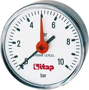Манометр аксиальный Itap 63мм 10 бар ¼&quot; 483B014, 3