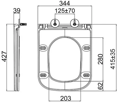 Комплект 5 в 1 Lemark Peneda Expert+Bit+ Florex White 100123425 с кнопкой Bit 9803007 хром матовый