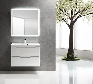 Тумба под умывальник подвесной BelBagno VITTORIA плёнка Bianco Opaco VITTORIA-900-2C-SO-BO-P, 4