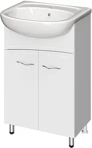 Тумба-умывальник напольная Cersanit Erica New 50 белый F-SU-ERN-ERI50+S-UM-ERI50/1-w Тумба-умывальник напольная Cersanit Erica New 50 белый F-SU-ERN-ERI50+S-UM-ERI50/1-w, 1