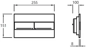 Комплект 5 в 1 Jacob Delafon Elite E21742RU-00 с кнопкой E4316-CP хром глянцевый, 4
