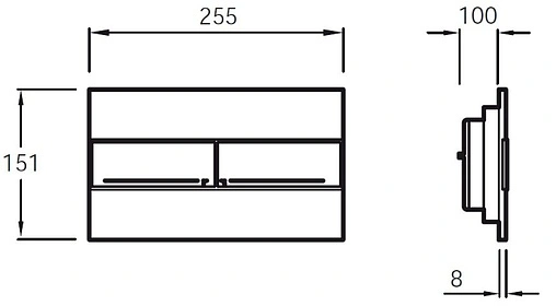 Комплект 5 в 1 Jacob Delafon Elite E21742RU-00 с кнопкой E4316-CP хром глянцевый