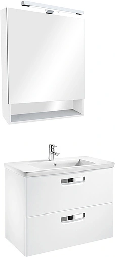 Шкаф-зеркало Roca Gap 70 белый матовый ZRU9302749