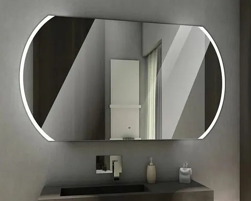 Зеркало с подсветкой Continent Polaris Led 120x70 белый ЗЛП903