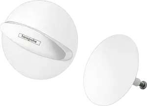 Внешняя монтажная часть сифона для ванны Hansgrohe Flexaplus белый матовый 58185700, 1