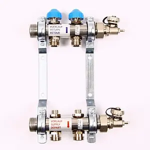 Группа коллекторная без расходомеров 2 отвода 1&quot;н/н x ¾&quot;ек Uni-fitt 456W4302, 1