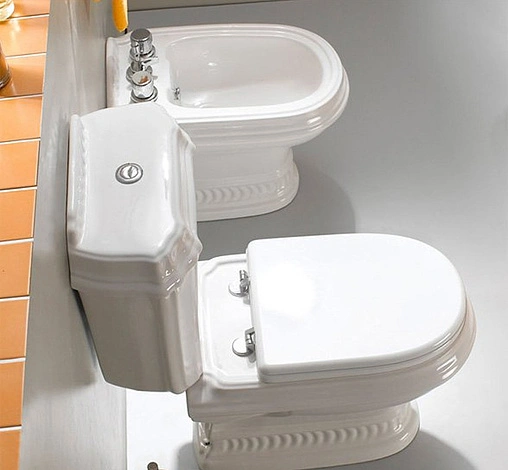 Унитаз-компакт Cezares King Palace белый CZR-163-T+CZR-237-T