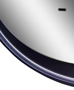 Зеркало с подсветкой Continent Planet black Led 70 с бесконтактным сенсором чёрный ЗЛП1188, 4