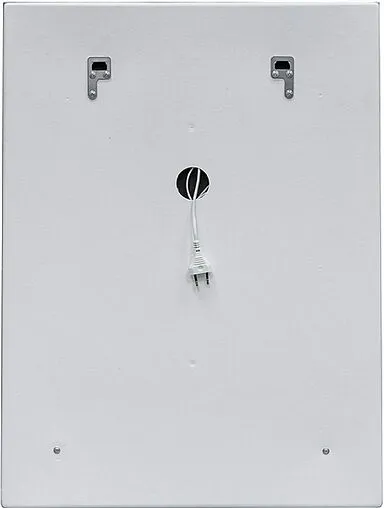 Зеркало с подсветкой Continent Verte Led 70x100 с часами, с датчиком движения белый ЗЛП681