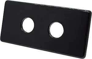 Двойная розетка с маскировочными трубками 50мм Schlosser черный 603000097.Ral 9005 Двойная розетка с маскировочными трубками 50мм Schlosser черный 603000097.Ral 9005, 3