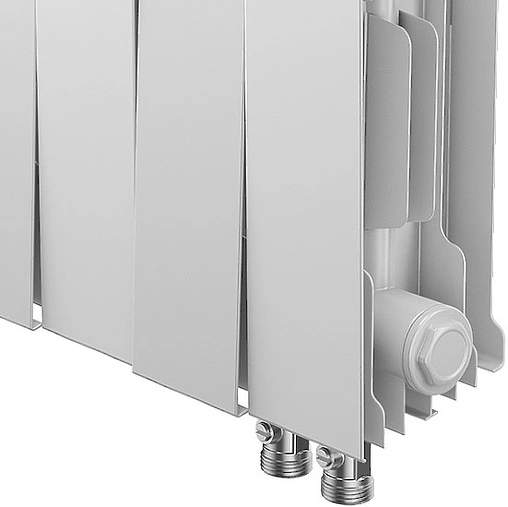 Радиатор биметаллический 10 секций нижнее правое подключение Royal Thermo PianoForte VD 300 Bianco Traffico RTPBTVDR30010