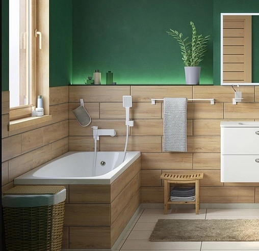 Смеситель для ванны IDDIS Slide белый матовый SLIWT00i02