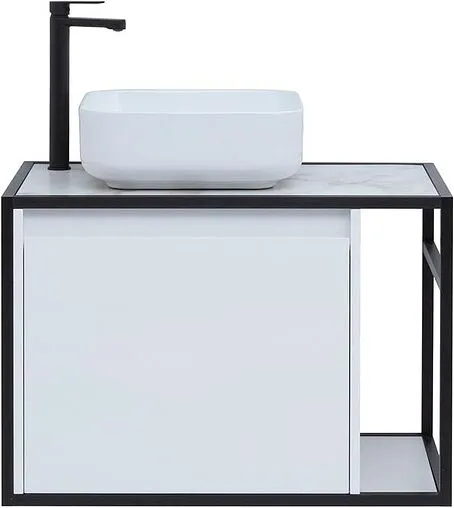 Тумба под умывальник подвесная Aquanet Nova Lite LOFT 75 L белый глянец 00261650