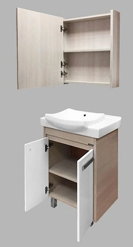 Тумба-умывальник напольная Comforty Киото 60 белый/сосна лоредо