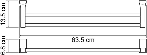 Полотенцедержатель Wasserkraft Leine хром/белый 5040WHITE
