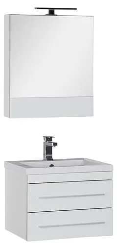 Шкаф-зеркало Aquanet Верона 58 L белый 00175344