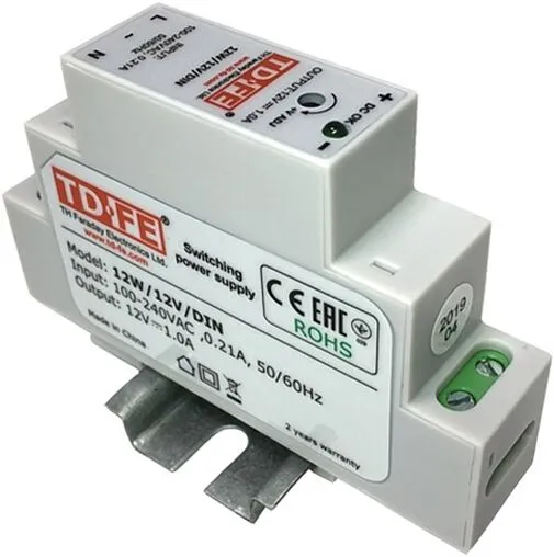 Блок питания FARADAY 12W/12V/DIN. MyHeat 6310