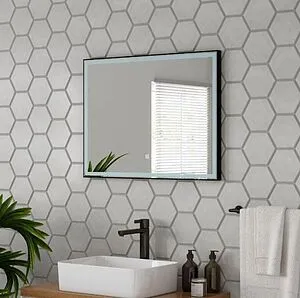 Зеркало с подсветкой Continent Aralia Led 80x60 чёрный ЗЛП1126, 4