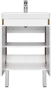 Тумба-умывальник Aquaton Сканди Doors 55 белый/дуб рустикальный 1A2788K0SDZ90, 5