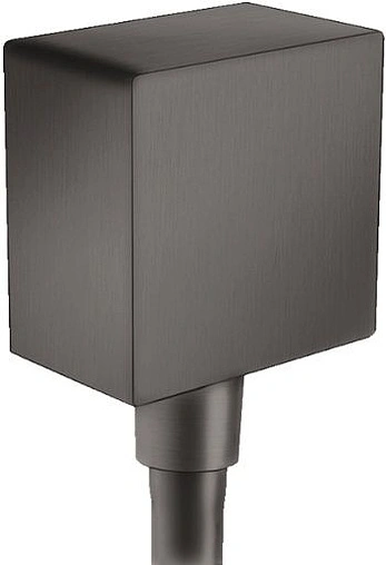 Шланговое подключение Hansgrohe FixFit Square шлифованный чёрный хром 26455340