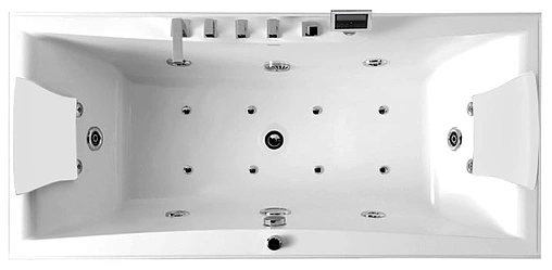 Ванна акриловая с гидромассажем Gemy 177x81 G9076 K