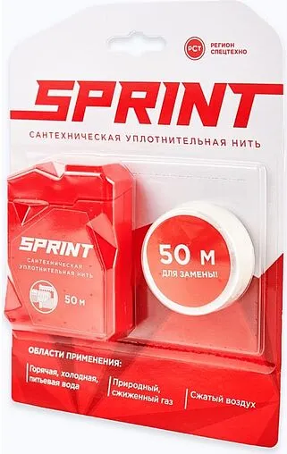 Нить уплотнительная бокс 50м + катушка 50м SPRINT 61012