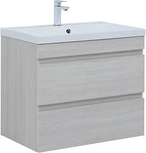 Тумба-умывальник подвесная Aquanet Нота New 75 дуб холден 00334204+00281221 Тумба-умывальник подвесная Aquanet Нота New 75 дуб холден 00334204+00281221, 1