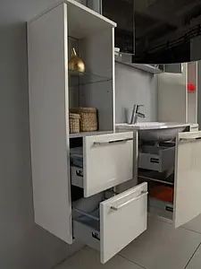 Тумба-умывальник подвесная Aquaton Севилья 80 белый жемчуг 1A1263K0SEG30, 4